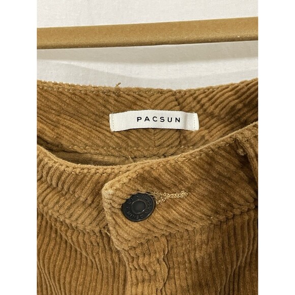 PACSUN Mom Jeans Camel Corduroy Ankle SZ 27 - Picture 3 of 9